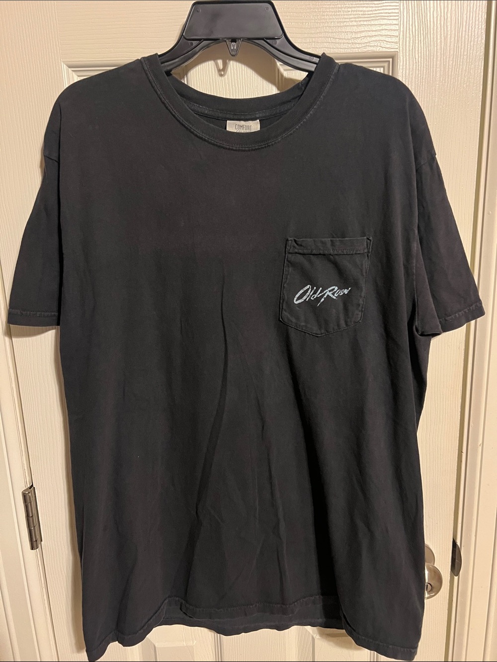 Old Row Black Pocket T-Shirt for Men